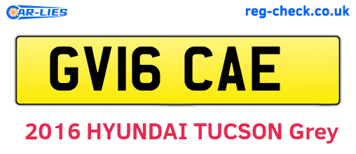 GV16CAE are the vehicle registration plates.