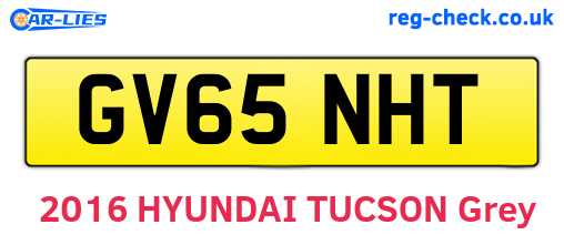GV65NHT are the vehicle registration plates.