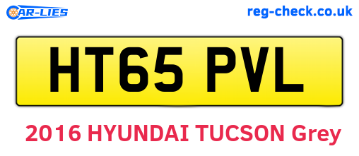 HT65PVL are the vehicle registration plates.