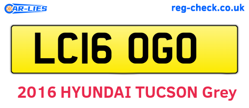 LC16OGO are the vehicle registration plates.