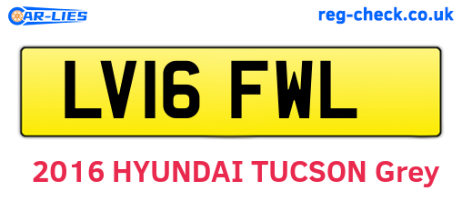 LV16FWL are the vehicle registration plates.