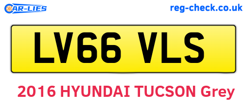 LV66VLS are the vehicle registration plates.