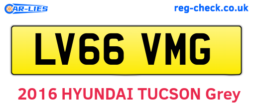 LV66VMG are the vehicle registration plates.