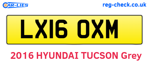 LX16OXM are the vehicle registration plates.