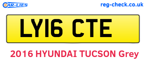 LY16CTE are the vehicle registration plates.