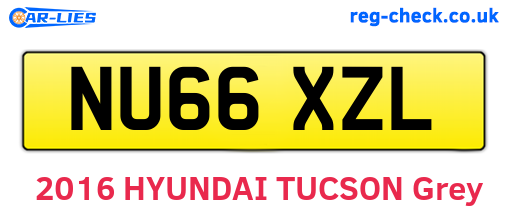 NU66XZL are the vehicle registration plates.