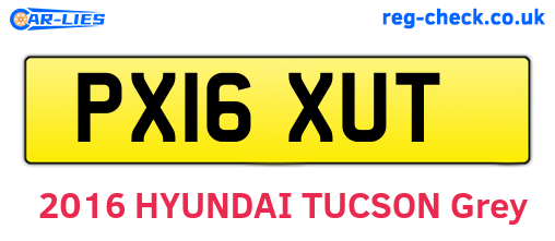 PX16XUT are the vehicle registration plates.