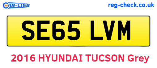 SE65LVM are the vehicle registration plates.