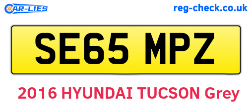 SE65MPZ are the vehicle registration plates.