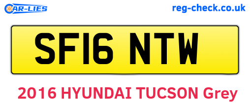 SF16NTW are the vehicle registration plates.