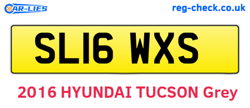 SL16WXS are the vehicle registration plates.