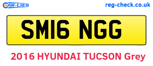SM16NGG are the vehicle registration plates.