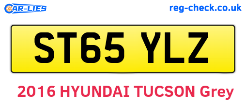 ST65YLZ are the vehicle registration plates.