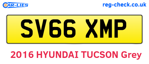 SV66XMP are the vehicle registration plates.