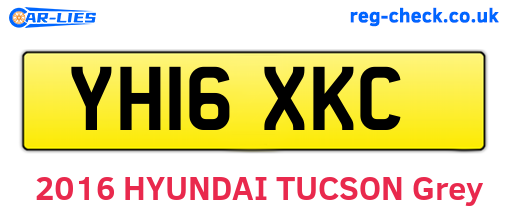YH16XKC are the vehicle registration plates.