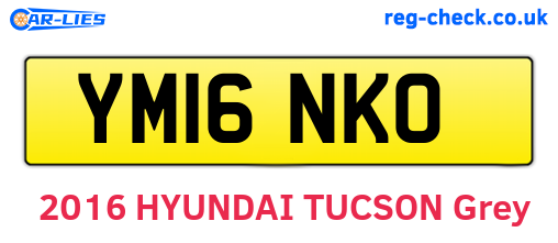 YM16NKO are the vehicle registration plates.