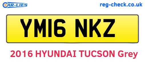 YM16NKZ are the vehicle registration plates.