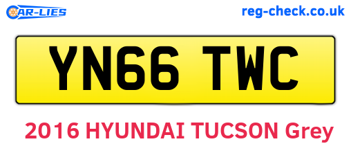 YN66TWC are the vehicle registration plates.