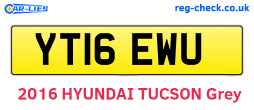 YT16EWU are the vehicle registration plates.