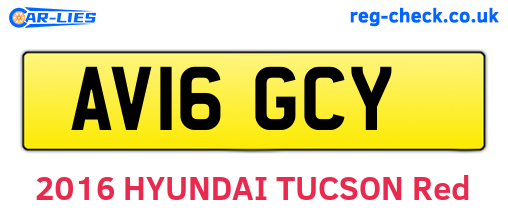 AV16GCY are the vehicle registration plates.