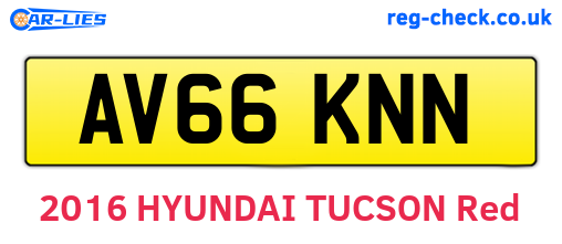 AV66KNN are the vehicle registration plates.