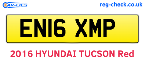 EN16XMP are the vehicle registration plates.