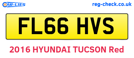 FL66HVS are the vehicle registration plates.