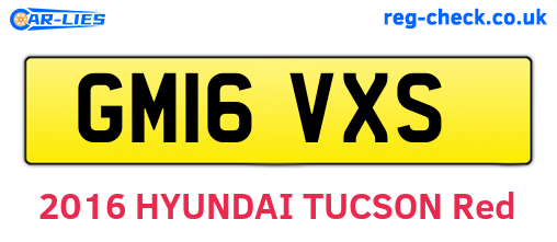 GM16VXS are the vehicle registration plates.