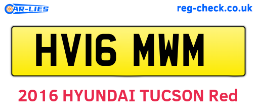 HV16MWM are the vehicle registration plates.