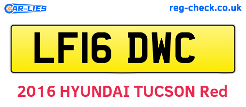 LF16DWC are the vehicle registration plates.