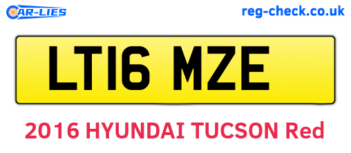 LT16MZE are the vehicle registration plates.