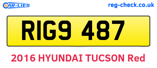 RIG9487 are the vehicle registration plates.
