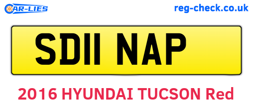 SD11NAP are the vehicle registration plates.