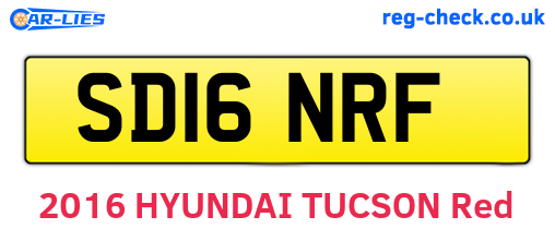 SD16NRF are the vehicle registration plates.