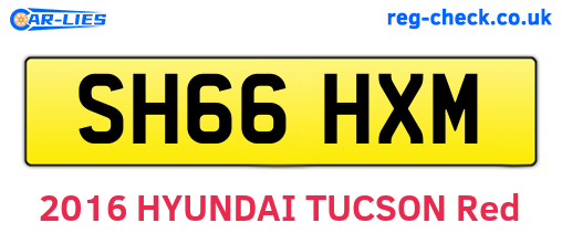 SH66HXM are the vehicle registration plates.