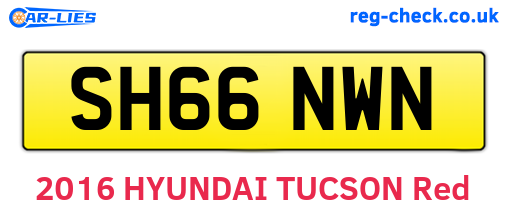 SH66NWN are the vehicle registration plates.