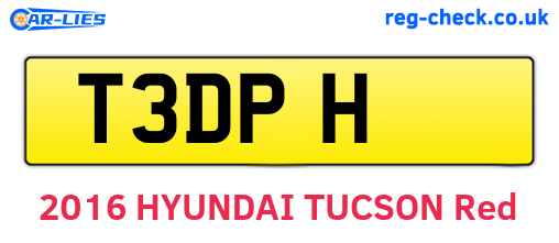 T3DPH are the vehicle registration plates.