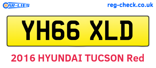 YH66XLD are the vehicle registration plates.