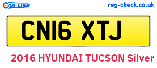 CN16XTJ are the vehicle registration plates.