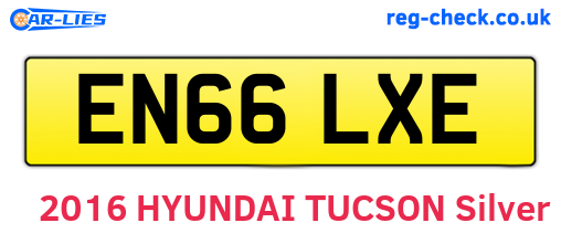 EN66LXE are the vehicle registration plates.