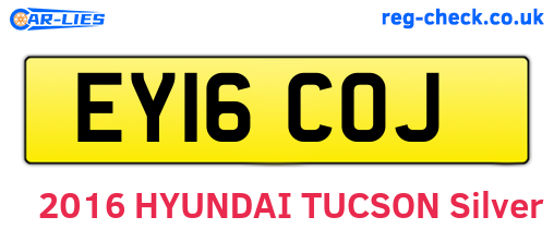 EY16COJ are the vehicle registration plates.