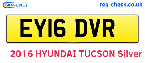 EY16DVR are the vehicle registration plates.