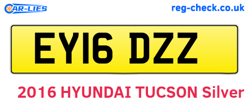 EY16DZZ are the vehicle registration plates.