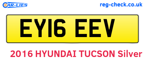 EY16EEV are the vehicle registration plates.