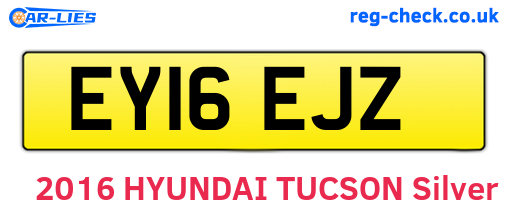 EY16EJZ are the vehicle registration plates.
