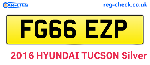 FG66EZP are the vehicle registration plates.