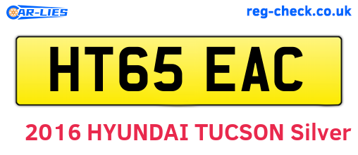 HT65EAC are the vehicle registration plates.