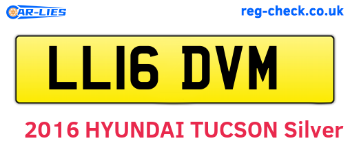 LL16DVM are the vehicle registration plates.