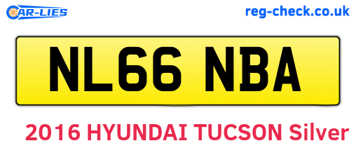 NL66NBA are the vehicle registration plates.