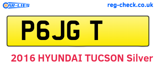 P6JGT are the vehicle registration plates.